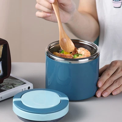 $13.29 • Buy Hot Food Container Vacuum Tea Bottle Insulated Soup Cup Stainless Steel