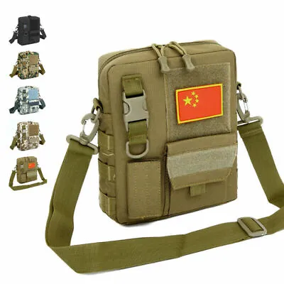 Men's Tactical Military Sling Chest Bag Molle Backpack Crossbody Shoulder Pack • $15.99