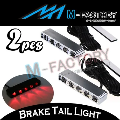 $16.96 • Buy Red LED Tail Warning Chrome Lights For For Boulevard M109R M50 C90 S40 S50