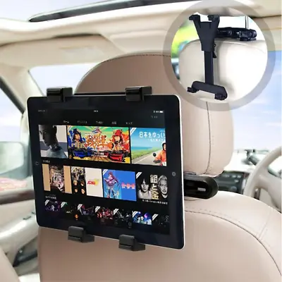 360 Rotating Headrest Car Seat Holder Bracket For All IPad Tablet 7 To 10.1 Inch • £7.94