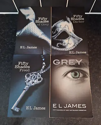 50 Shades Trilogy & Grey By E.L.James (x4 Books) Paperback • £10