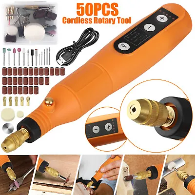 Cordless Grinder Rotary Tool Kit Polishing Drill Kit 5 Speed + 49PCS Accessories • $21.48