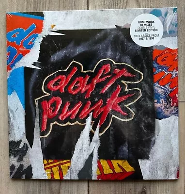 DAFT PUNK HOMEWORK LIMITED EDITION 180 Gram Double Vinyl Record LP 1997-98 REMIX • $36.99
