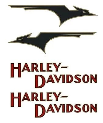 Black Bird DECALS For Harley - Davidson Gas Tanks 1933 VL 45 Solo & Servi-Car • $82.06