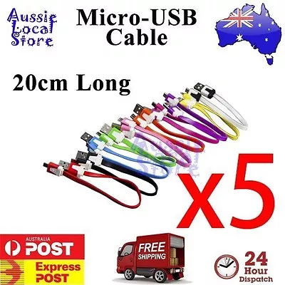 5 X Micro USB Data Charger Cable 20 Cm Short For Samsung Galaxy S5 S4 S3 Note LG • $6.90