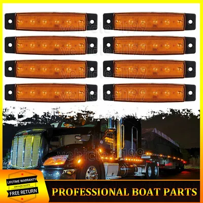 8x Amber Raptor Style Universal LED Grille Lights Front Running Fog Light • $13.99