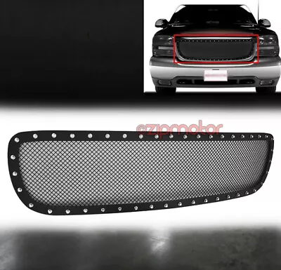 99-02 Gmc Sierra C3/00-06 Yukon Upper Rivet Stud Stainless Steel Mesh Grille 1pc • $121.95