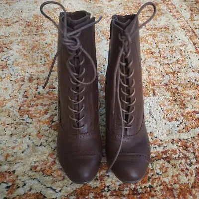 $20 • Buy Ellie Shoes Women's 253-SARAH Victorian Bootie Brown 10 M US 2.5  Heel