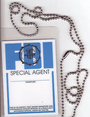 $8.96 • Buy Undercover Agent Xfiles X-Files Novelty BADGE ID Card Identification Card Chain