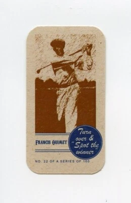 $9.95 • Buy #TN24238 FRANCIS OUIMET Spot The Winner ERROR Back Card