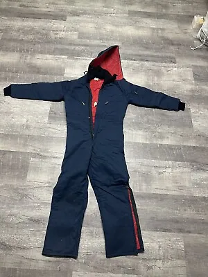 Vintage TOPPS Insulated Winter Coveralls Size 34-36 • $29.99