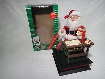 Vintage 1993 Holiday Creations Santa Work Shop Musical Scene Display • $39.99