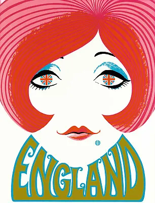 Mary Quant 60s British Fashion Designer Icon Travel Poster Wall Art Print Decor • $37.95