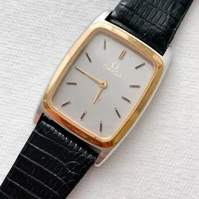 Omega Deville Watch Ladies Silver 18mm Quartz Rectangle Vintage Swiss Made . • $166.99