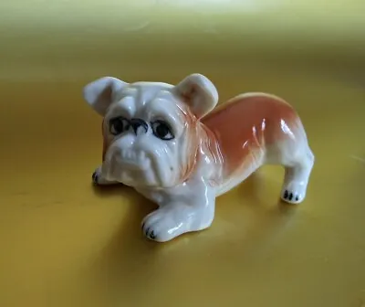 Miniature Ceramic English Bulldog Puppy Figurine - 2  • $9