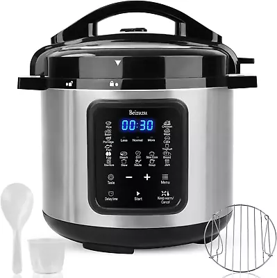 Electric Pressure Cooker: 6 Quart 9-In-1 Multi-Functional Built-In 11 Presets Pr • $107.07