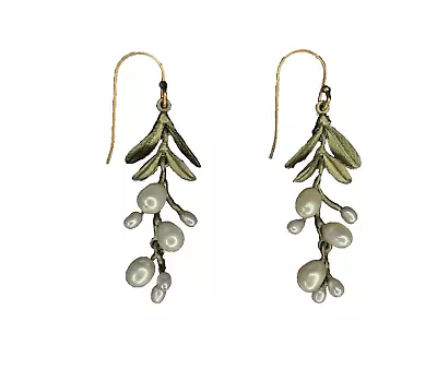 Michael Michaud Garden Vine Dainty Wire Drop  Earrings 3659 Bzwp • $95