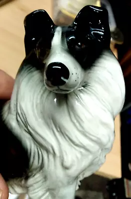 £8.99 • Buy Lovely Vintage English Melba Ware Black / White Border Collie Dog Perfect