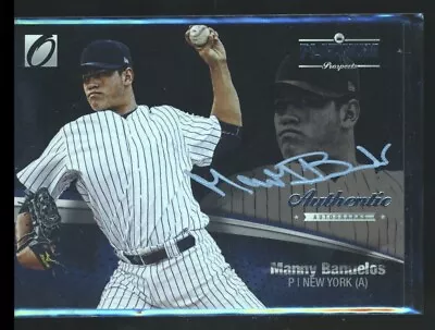 2012 Onxy Silver Ink Platinum Auto Manny Banuelos Yankees • $2.99