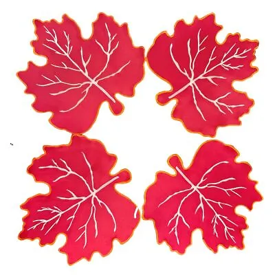 Fall Placemats Set Of 4 – Maple Leaf Placemats For Thanksgiving Harvest，Washa... • $23.91