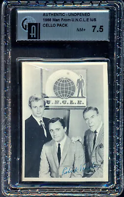 1965-1966 TOPPS Man From UNCLE Robert Vaughn Unopened Cello Wax Pack GAI 7.5 NM+ • $169.99