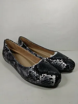 Naturalizer Maxwell Women's Sz 5 Ballet Flats Blue Grey Snake $94.99 New NWOB • $39.99