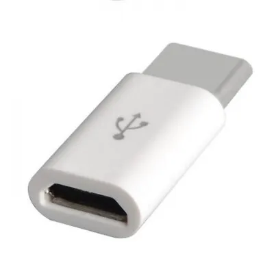 Female Micro USB Port To Male Type-C C Plug Adapter Cable Converter Charger OTG • £1.99