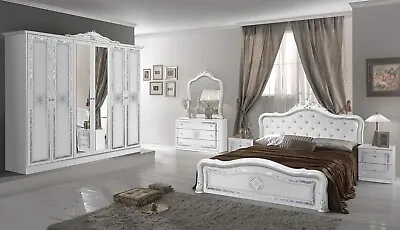 £999 • Buy Luisa Luxury High Gloss Italian 6 Door Bedroom Set OFFER Now £999 (RRP£1599)