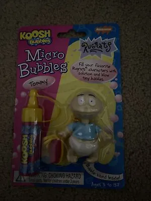 Tommy Rugrats Bubbles Figure And Micro Bubbles 1999 Koosh Bubbles Necklace • $8