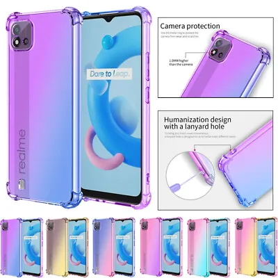 For Oppo A58 A78 5G A57 A77 A53S Shockproof Gradient TPU Thin Back Case Cover • $14.49