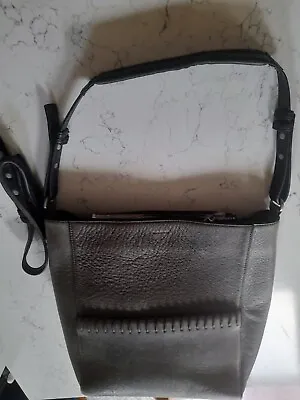 Marc O' Polo Handbag Faux Vegan Leather Grey/brown • £5