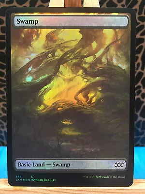 MTG - Swamp. Double Masters. Foil Full Art - Black Land. 378. • £4.95