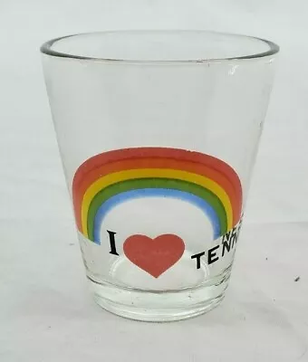 VINTAGE ~ I ❤ Tennessee With Rainbow Souvenir Shot Glass Barware/Mancave  • $6.11