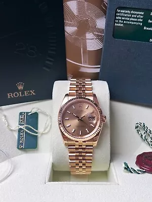 Rolex Datejust 36mm Ref 116238 18k Yellow Gold 2009 Outstanding Condition B&P • £17250