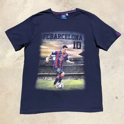 $34.95 • Buy Vtg Lionel Messi FCB Barcelona Futbol Club Graphic Tee - Size Medium