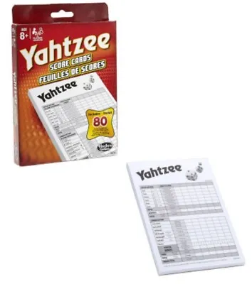 NEW - YAHTZEE Score Cards - 80 Score Cards - By Hasbro • $6.25