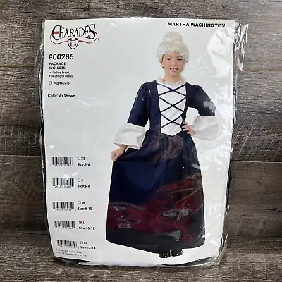 Martha Washington Colonial Woman Girl Fancy Dress Up Halloween Child Costume NEW • $39.99