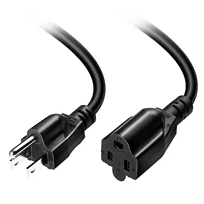 Short Power Extension Cord Outlet Saver 16AWG/13A 3 Prong (1ft) • $6.54