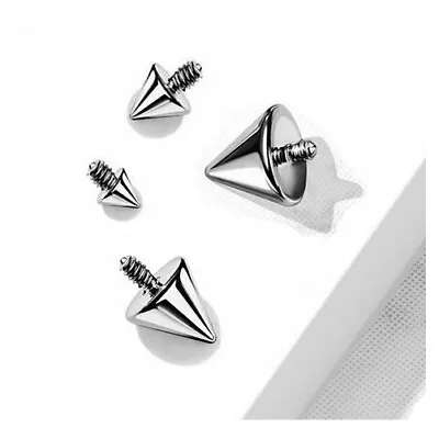 £4.99 • Buy Spike Dermal Anchor Top - Steel Spiked Micro Microdermal Surface Piercing