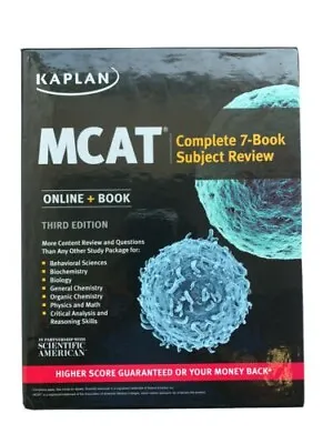 $25 • Buy Kaplan MCAT Complete 7-book Subject Review Third Edition