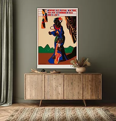 £6.99 • Buy Newport Jazz Festival New York Vintage Music Poster Sizes A4 A3 A2 A1 No 1004