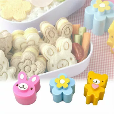 £3.33 • Buy 3x Sandwich Crust Cutter Cookie Bread Cake Toast Mold Flower Rabbit Shape Q4P0