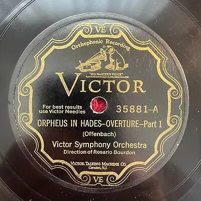 VICTOR SYMPHONY ORCHESTRA Victor 35881 78rpm 12  (Classical Romantic) • $13.99