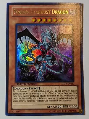 Yugioh: Malefic Stardust Dragon - JUMP-EN043 - Ultra Rare - Limited Edition - LP • $5