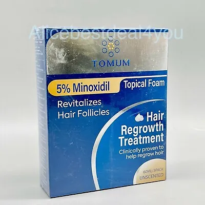 TOMUM Topical Foam Hair Regrowth Treatment Unscented 1PK X 60ml Exp 9/25+ • $13.20