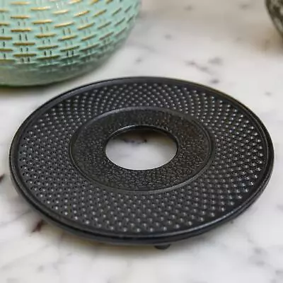 Deluxe Black Round Cast Iron Trivet - 14cm • £11.50