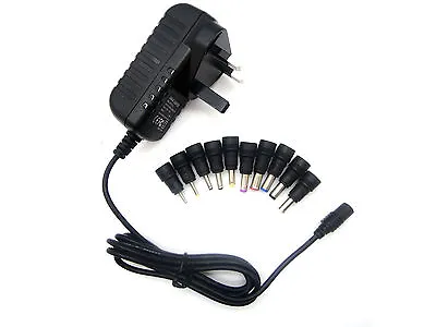 12v 2a 2000ma Power Supply Adapter With Multi Connector Universal Plug Charger  • £12.99