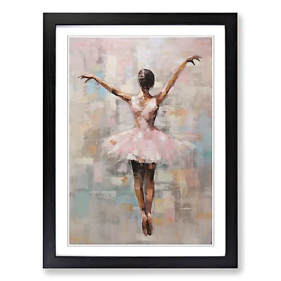 Ballet Dancer Contemporary Wall Art Print Framed Canvas Picture Poster Decor • £24.95
