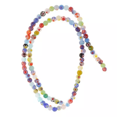 Wholesale Millefiori Round Loose Glass Beads Lampwork DIY 4mm/6mm/8mm/10mm/12mm • £5.41