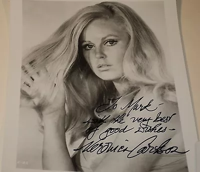 Veronica Carlson /  Lovely  8 X 10  B&w  Authentic  Autographed  Photo • $75